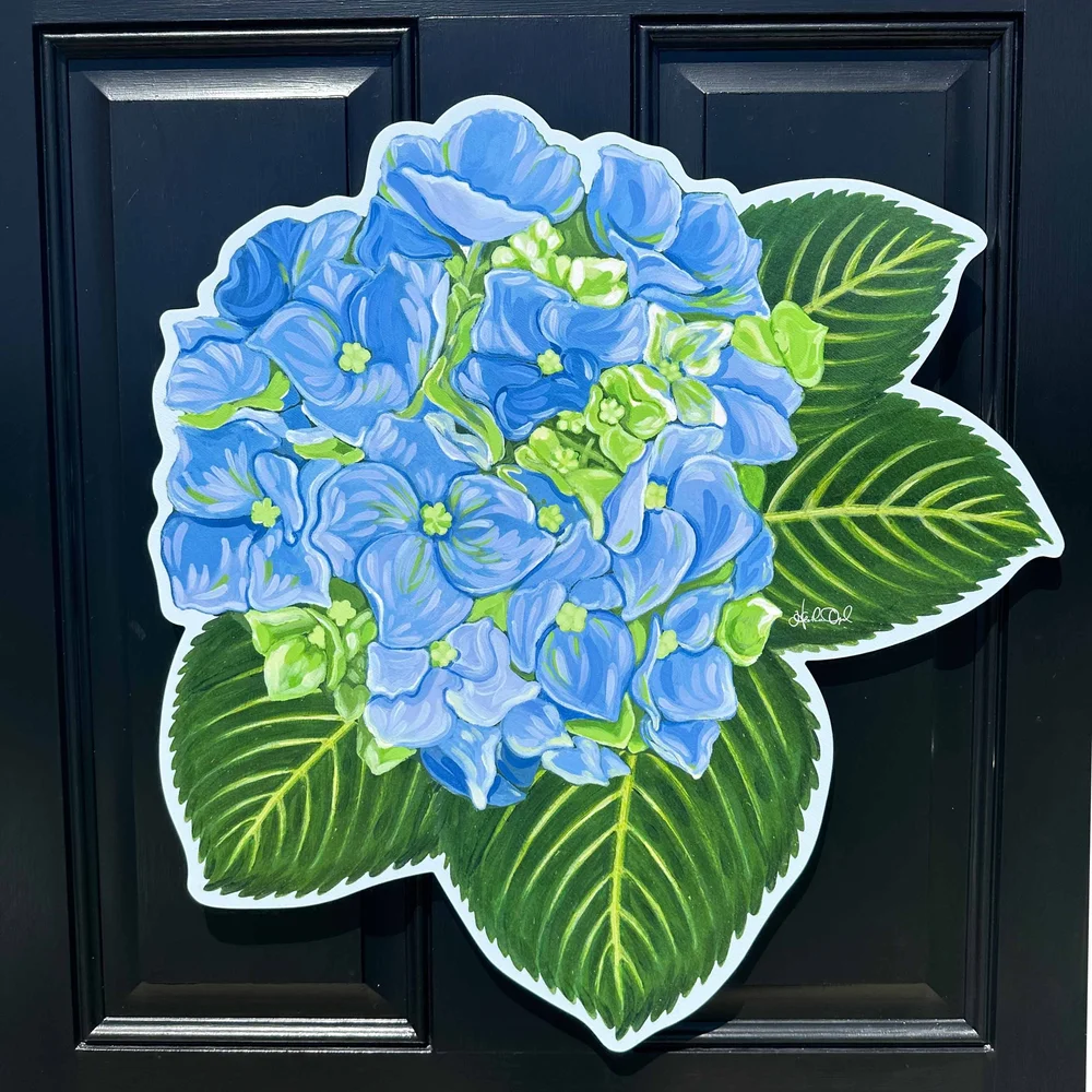 GUN ‪‪❤︎‬様ご確認用♥新作hydrangea様♥バラメモ Hydrangea Flower, Door Charm — Heather Opal Artwork